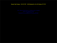 Tablet Screenshot of houstontradetraining.com